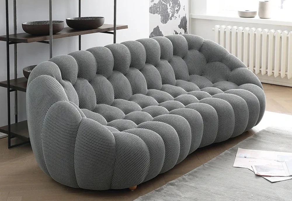 bubble 2 curved 3 4 seat sofa